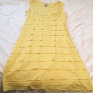 Max Studio yellow tank dress Medium